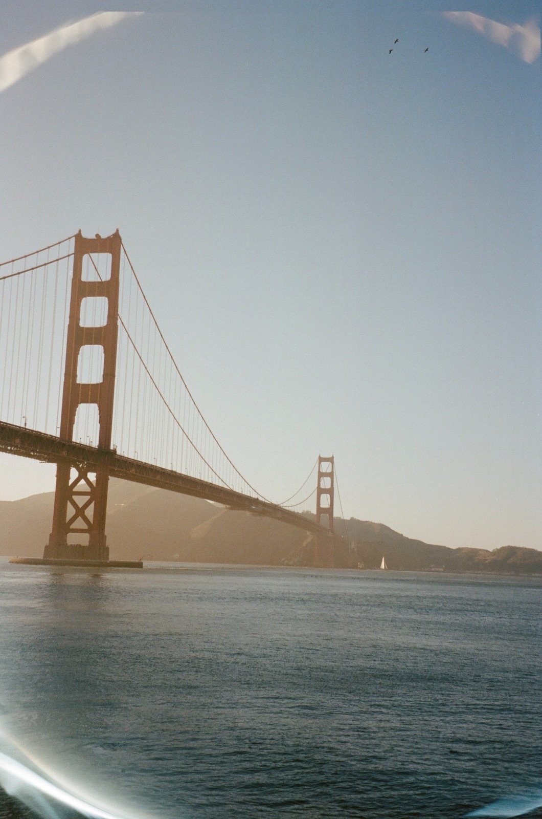 sf golden gate bridge fisheye