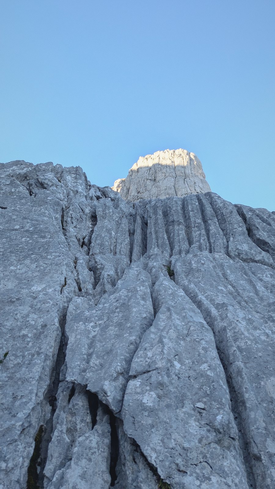 limestone crag vertical